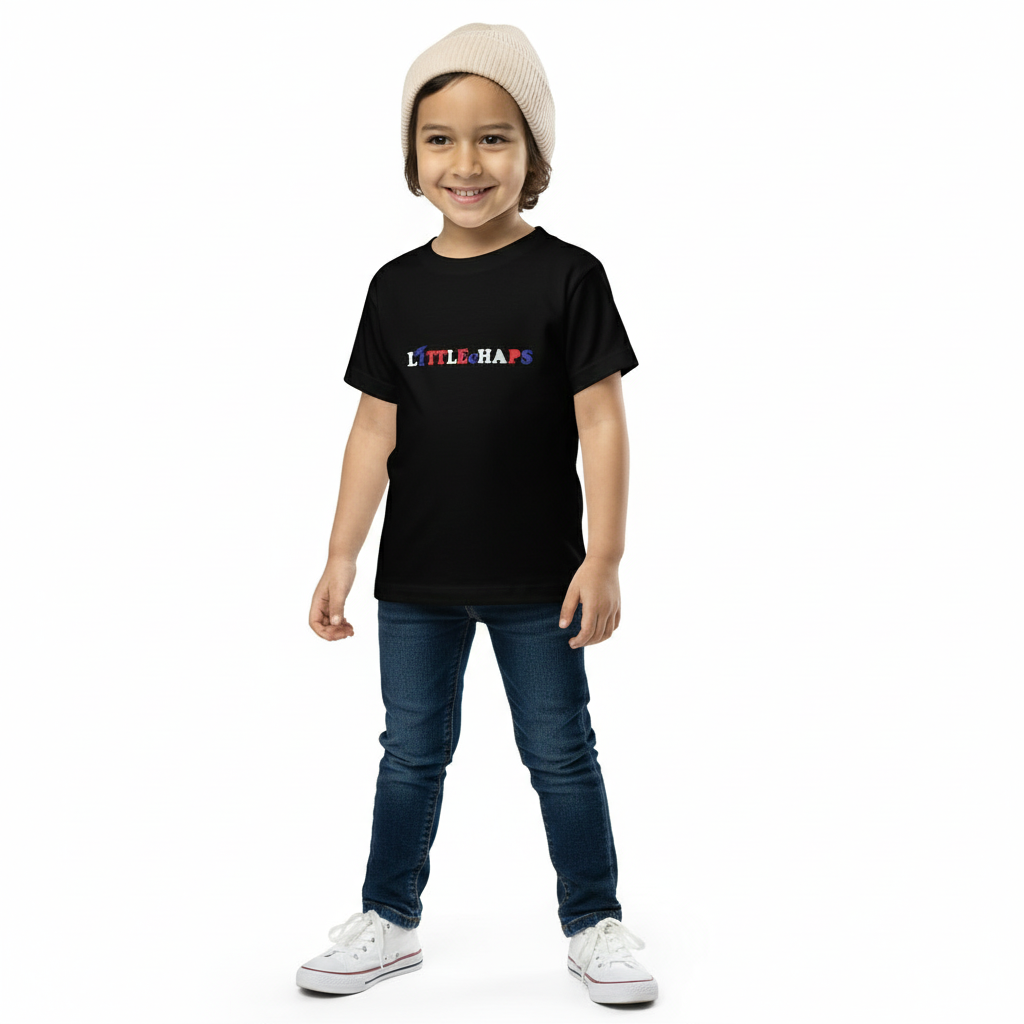 T-shirt with denim jeans and white sneakers