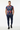 T-Shirt with Navy Joggers - Front