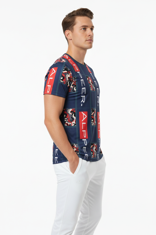 T-Shirt with White Joggers - Side