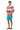 Teal Boardshorts Front Angle