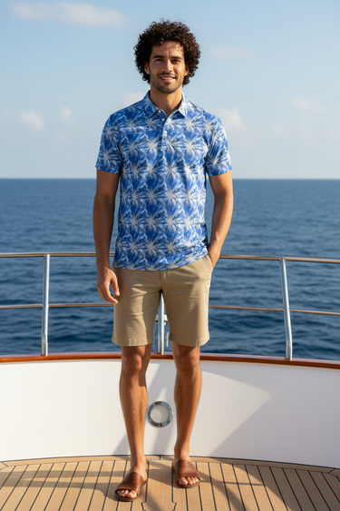 Tie-Dye Polo Lifestyle - Yacht