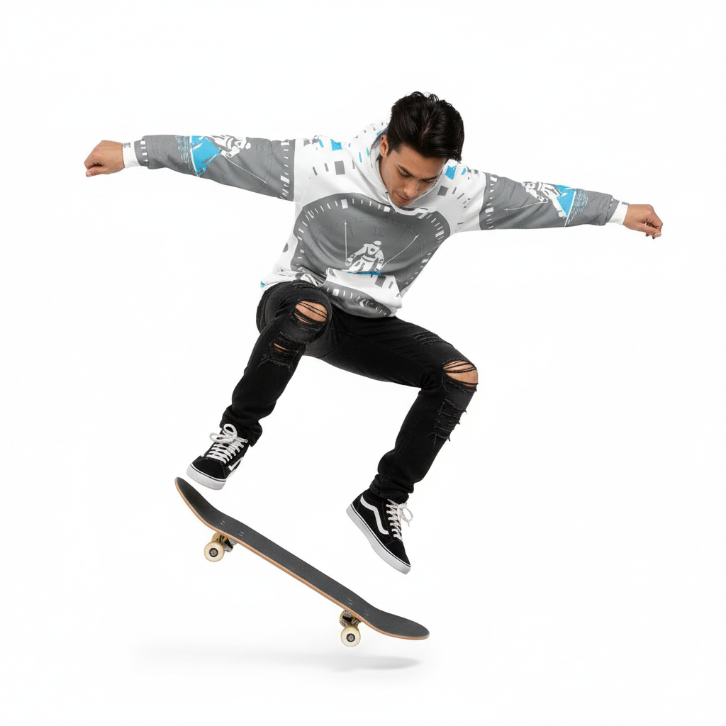 TIME Hoodie - Skater Look