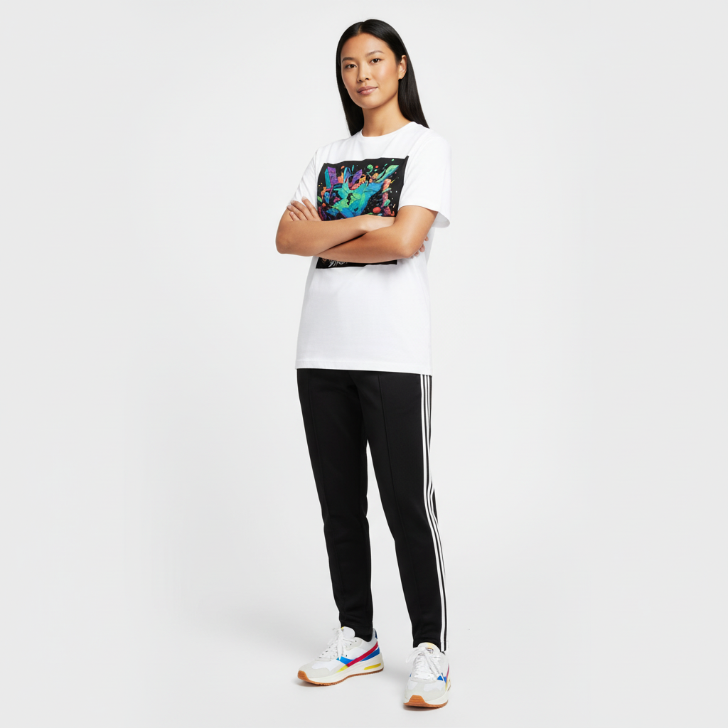 Track pants white background