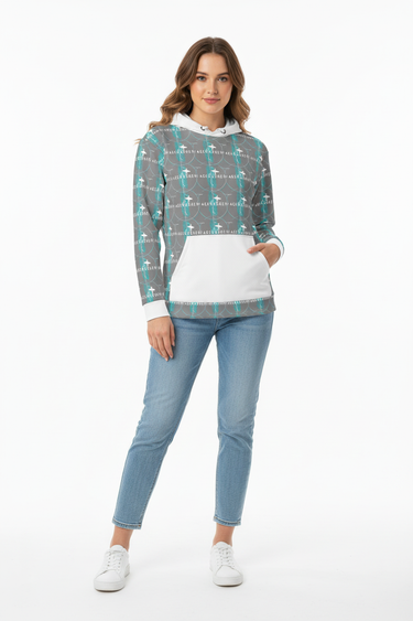 WAVECRASHER hoodie female hand in pocket