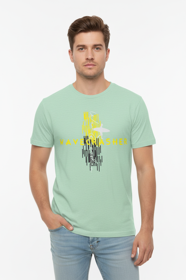 WaveCrasher Tee Heather Prism Mint
