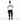 White ALPPEER hoodie - Black male model