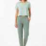 White BG Sage Joggers