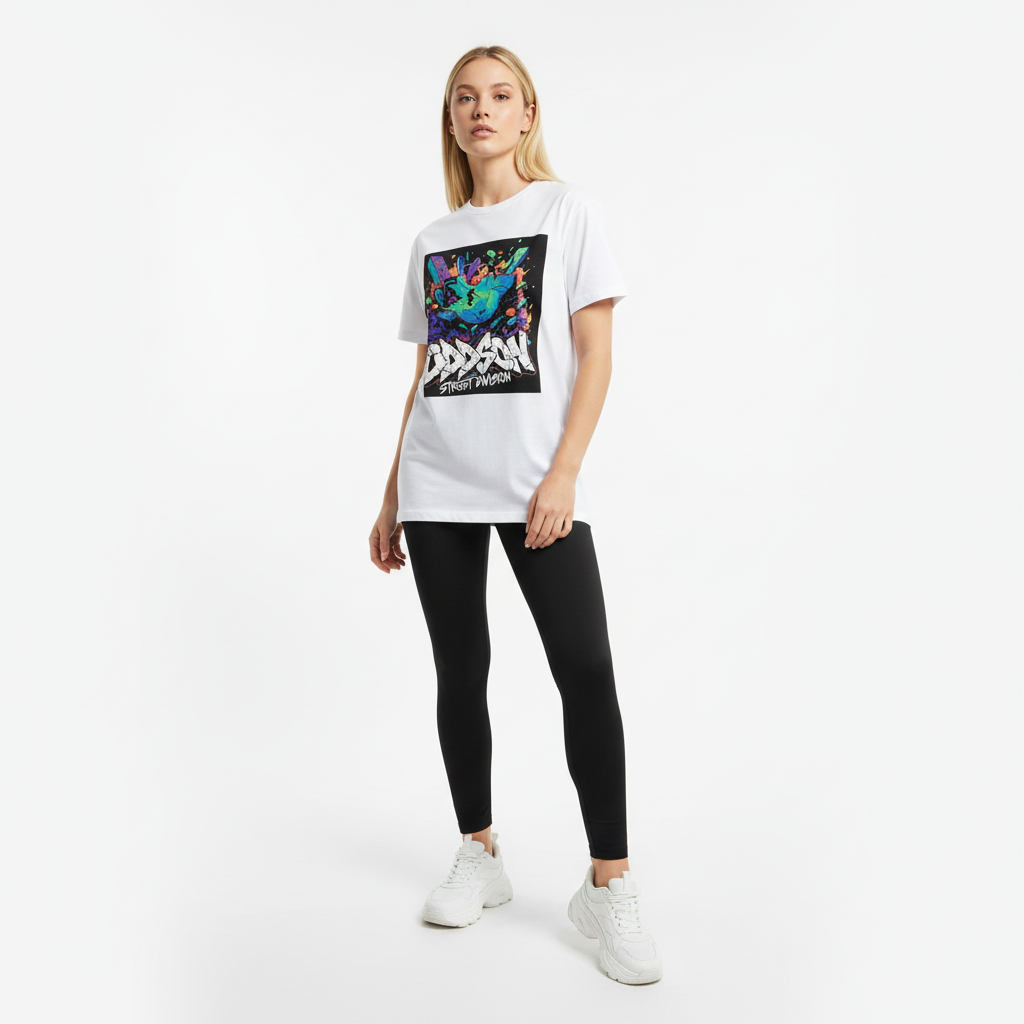 White female athleisure look