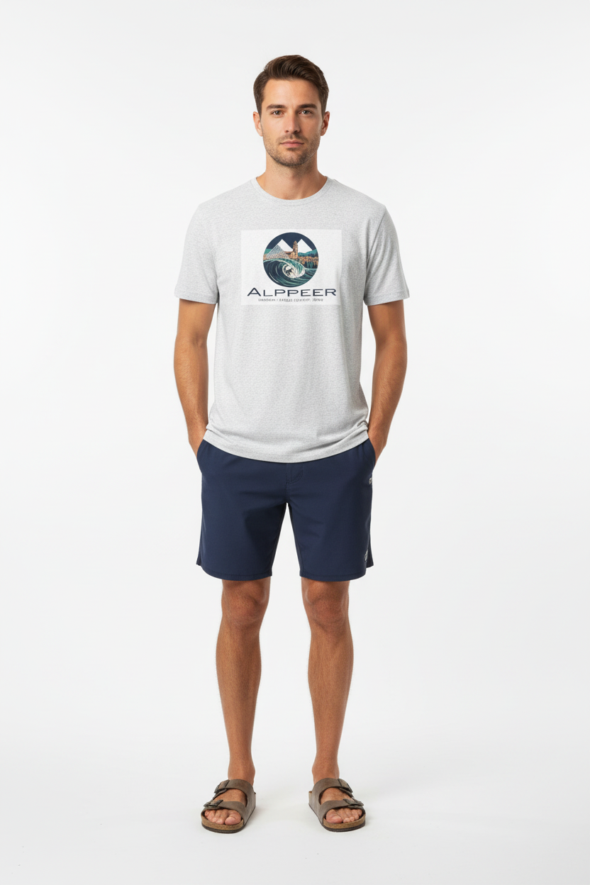 White Fleck Boardshorts