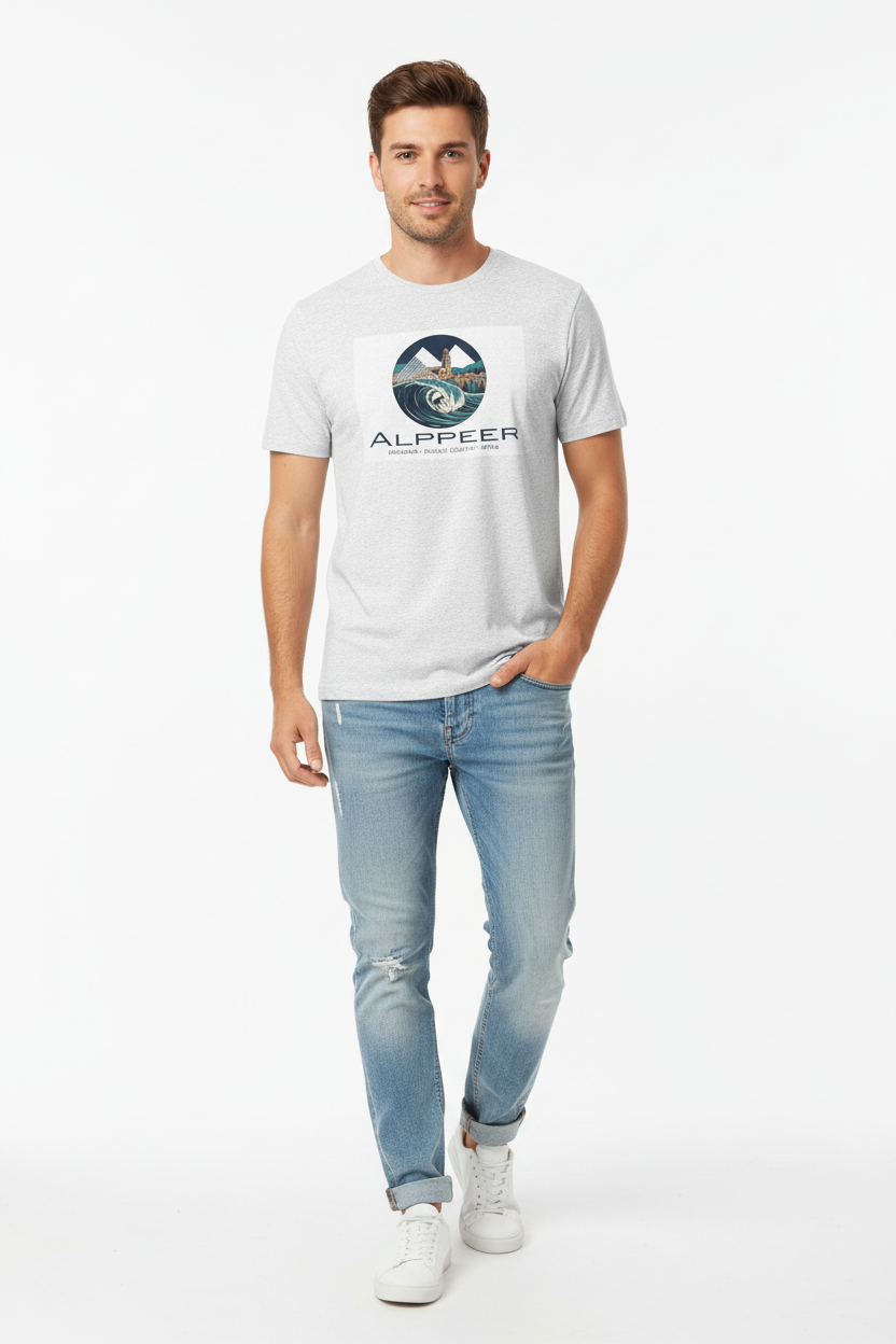 White Fleck Denim