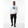 White hoodie - Black male model