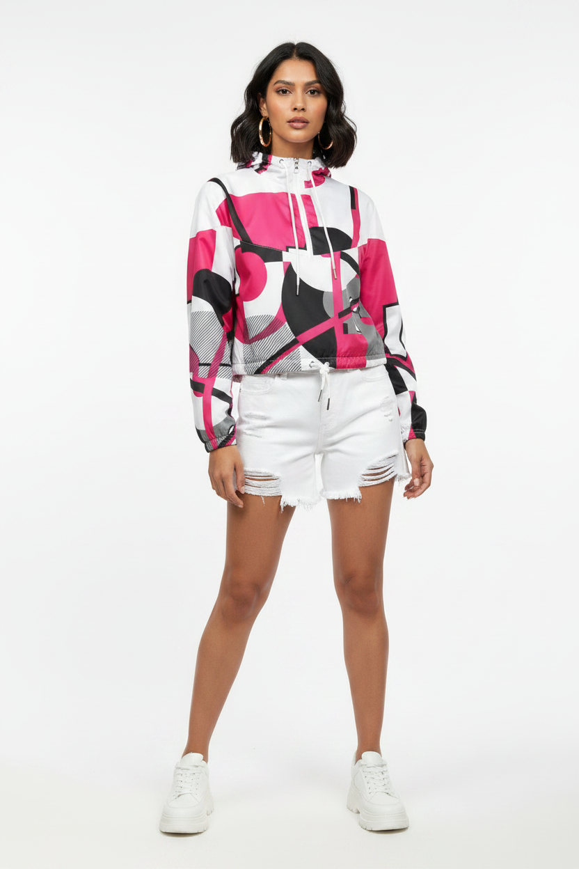 White Jean Shorts Studio