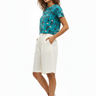 White Linen Shorts