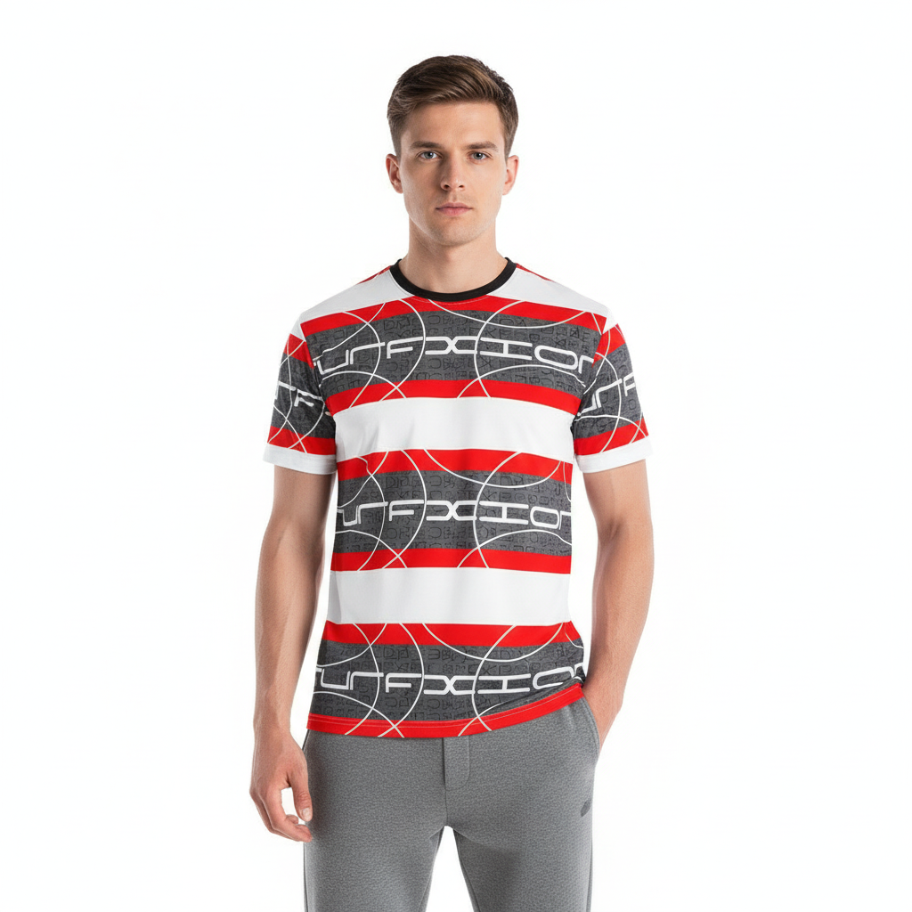 White male model 3 - joggers front face