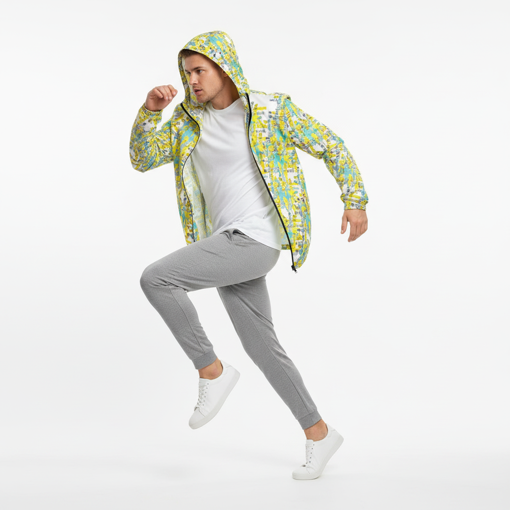 White male model athleisure look