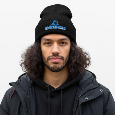 White male model - black beanie
