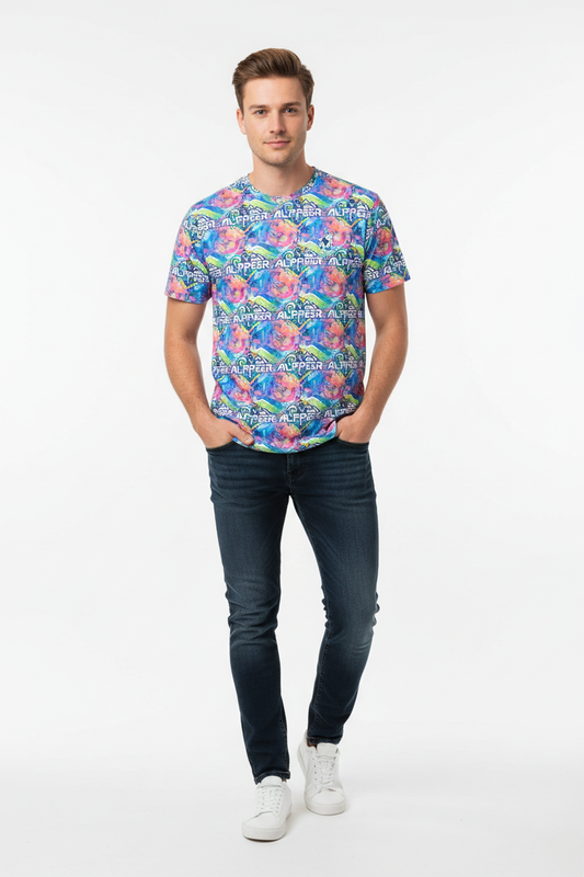 White male model casual pose