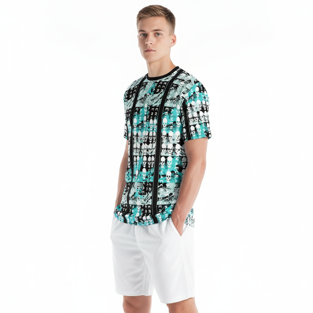White Model Boardshorts Style