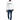 White model in white crew walking