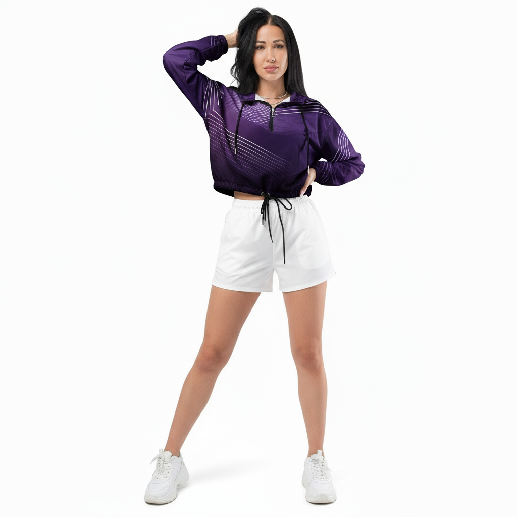 White Sports Shorts Look