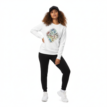 White sweatshirt dynamic