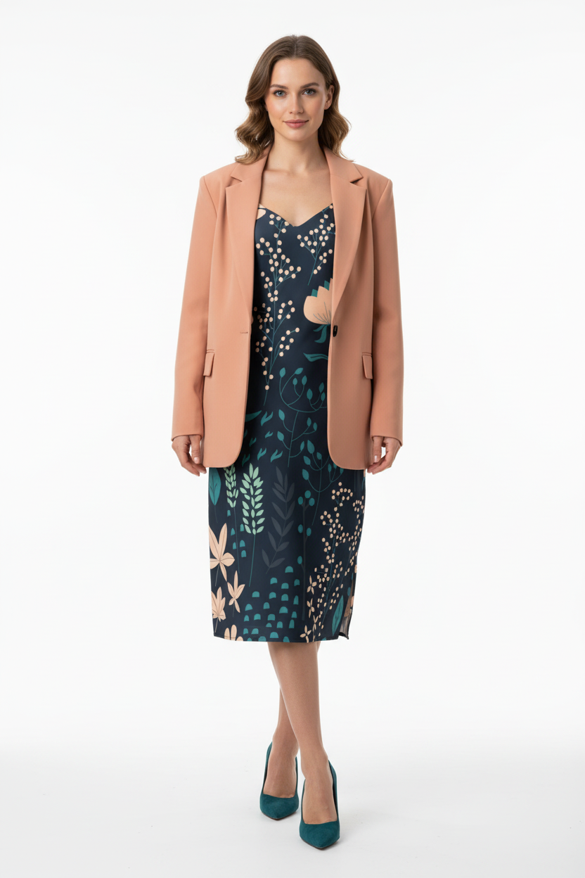 With Blazer and Heels