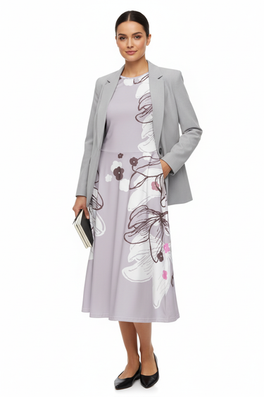 With Blazer and Pointed-Toe Flats