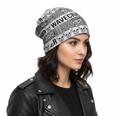 Woman in beanie - side profile