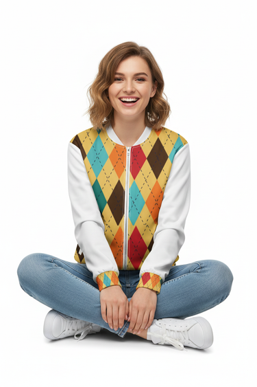Woman sitting cross-legged