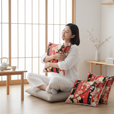 Woman Sitting Peacefully