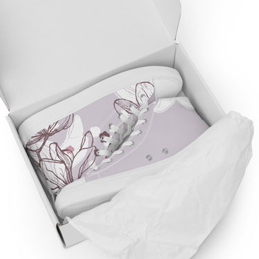 Blossom Sketch Women's High-Top Canvas Shoes