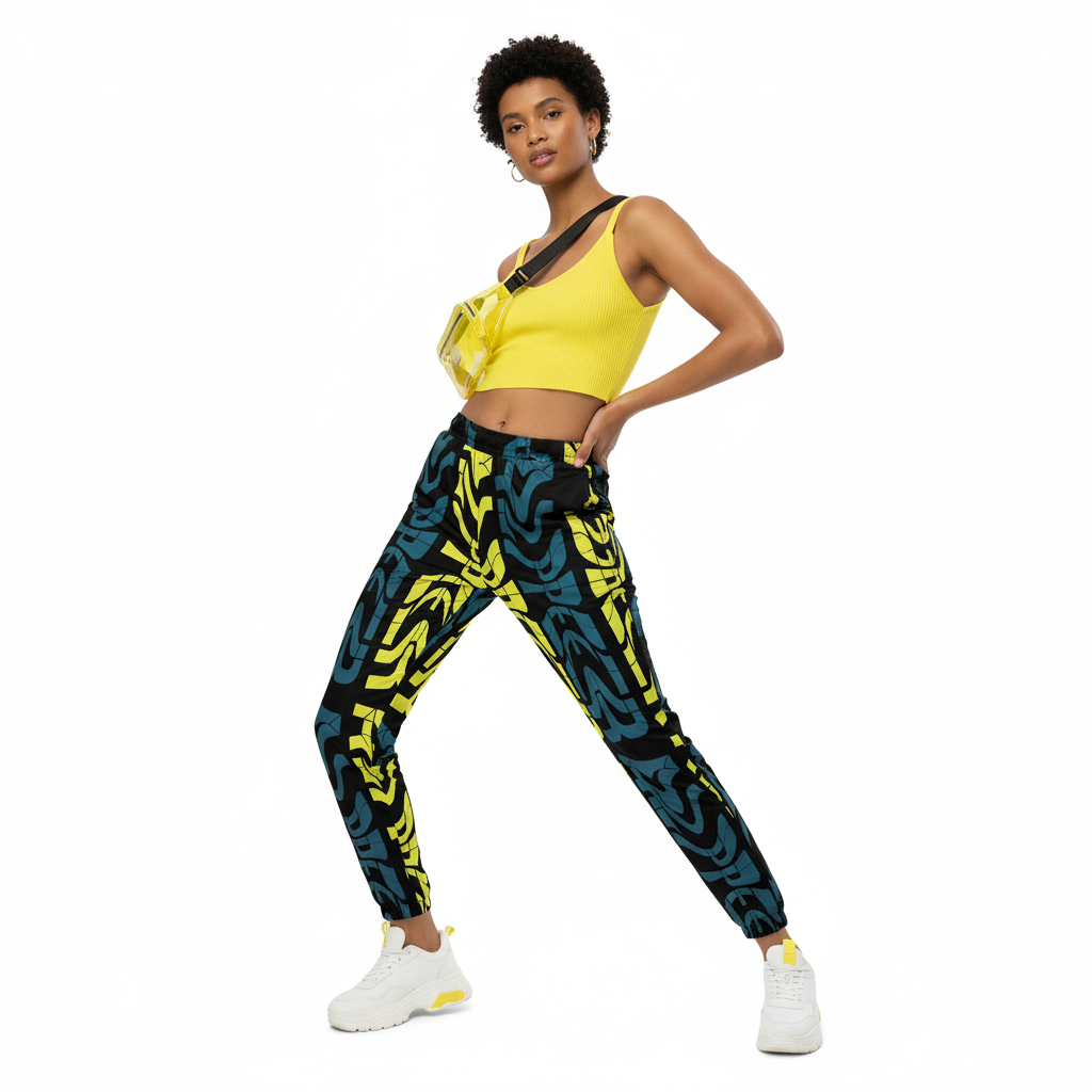 Yellow Crop Top and Platforms