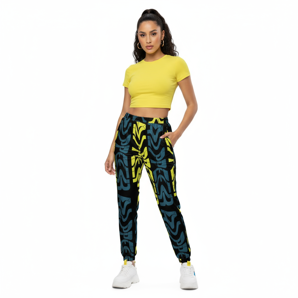 Yellow Crop Top and Platforms