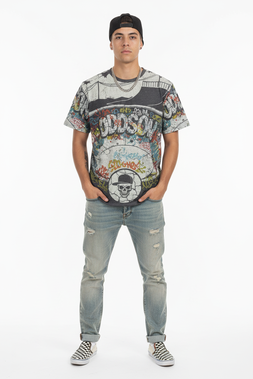 Young skater front with hands in pockets